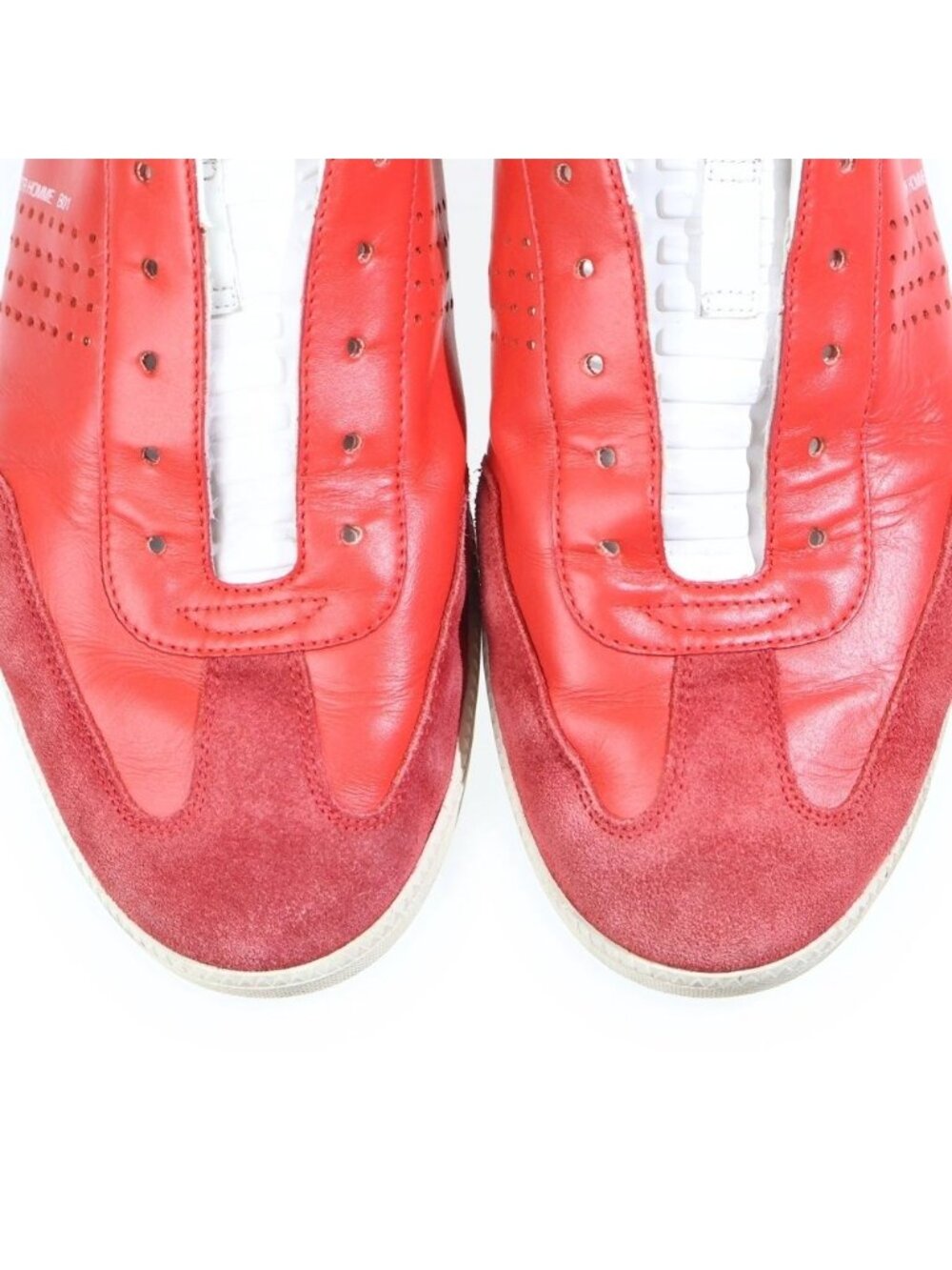 Dior Leather Lace Up Sneakers German Trainer Red - Picture 6 of 6